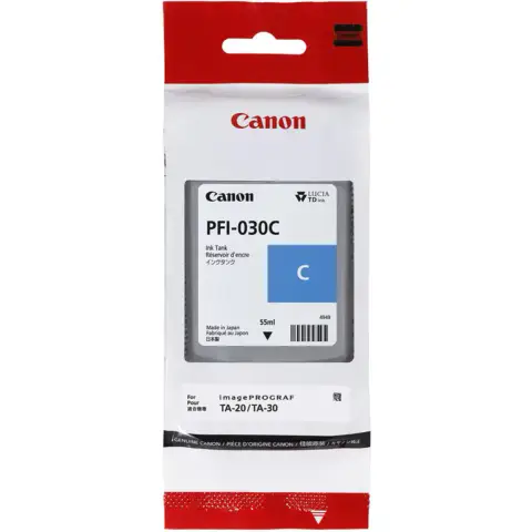 Canon PFI-030C - Tusz cyan do Canon imagePROGRAF TA-20, TA-30, TA-240, TA-340